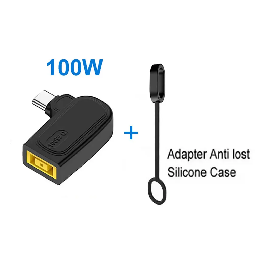 For Lenovo Square Jack Power To Type-C Converter 65W/100W PD Fast Charging DC Female Input to USB C Male Output PD Adapter image 3