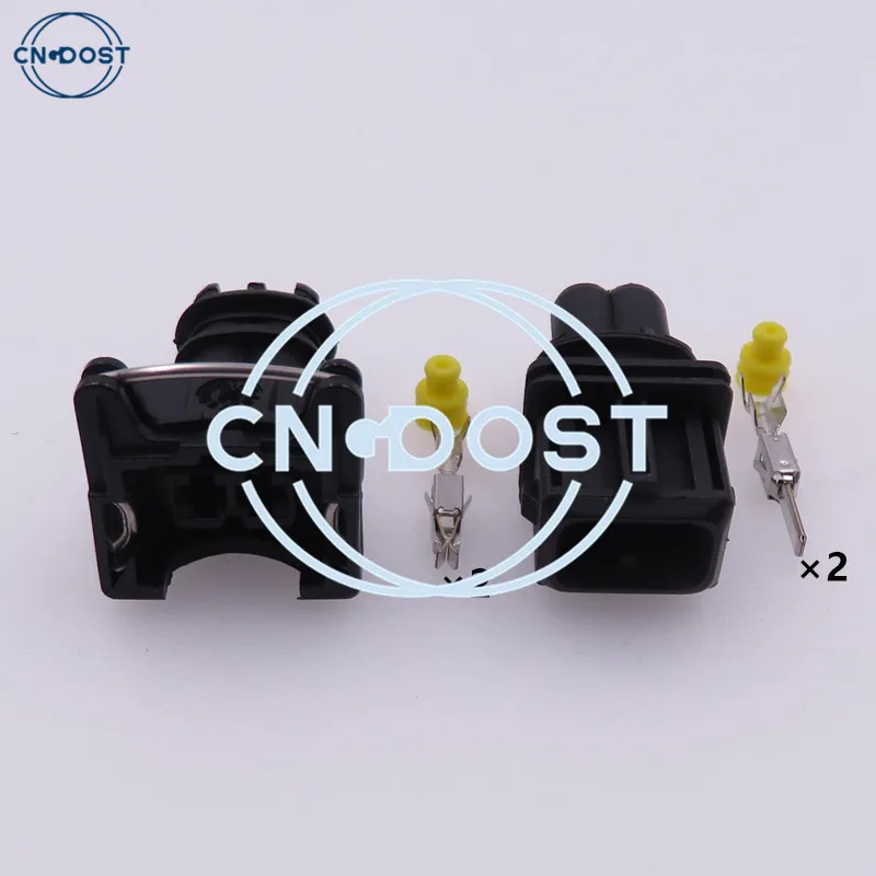 

1 Set 2 Pin EV1 282189-1 282762-1 Car Waterproof Electrical Cable Socket Plug AC Assembly Fuel Injector Connector Adapters