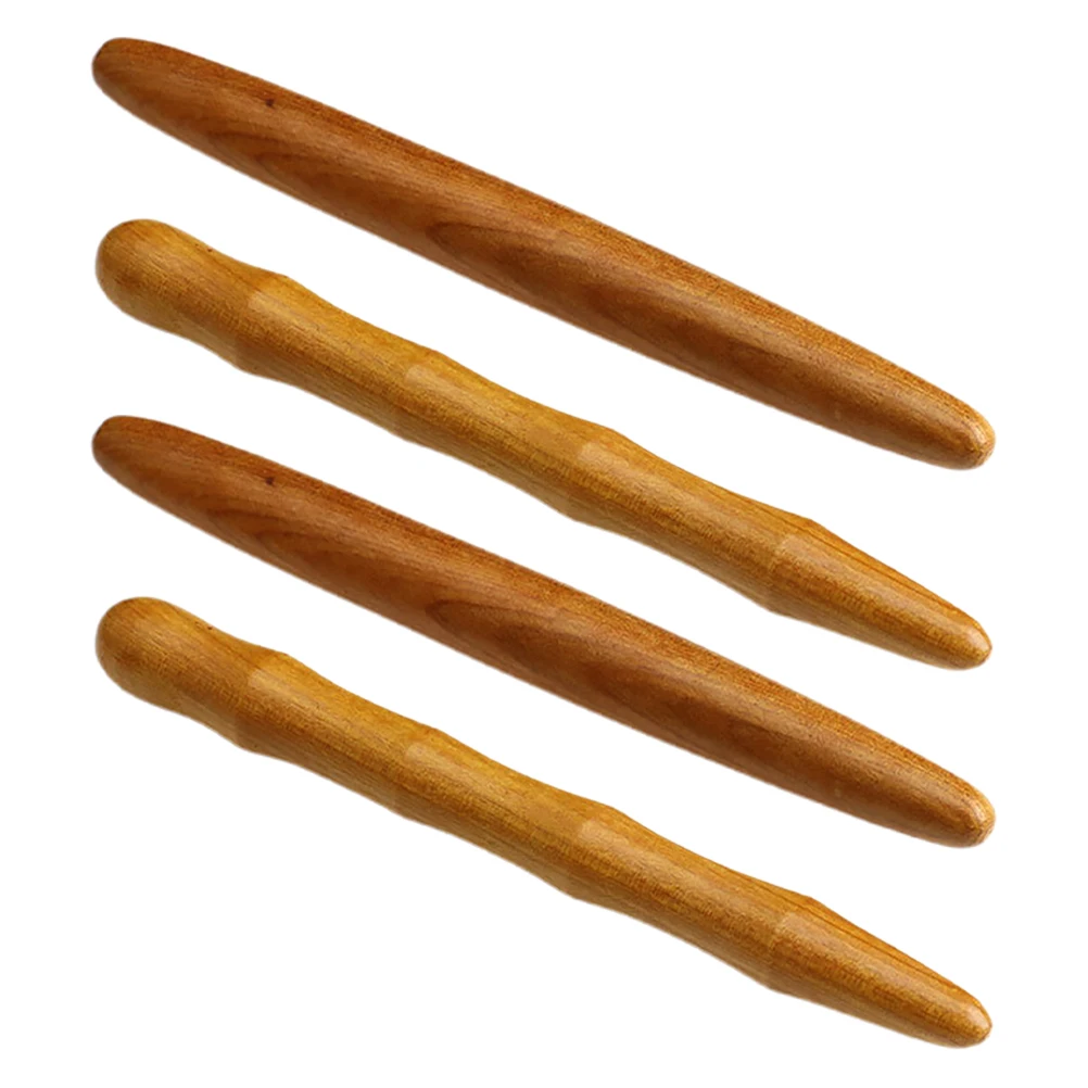 

4Pcs Hand Polished Massage Sticks Safe Comfortable Acupoint Therapy for Self Care Routines