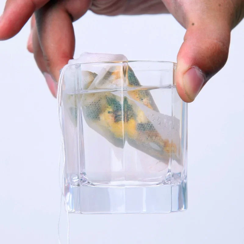 Disposable Tea Bags Filter Bags for Tea Infuser with String Heal Seal, Food Grade Non-woven Fabric Spice Filters 100PCS
