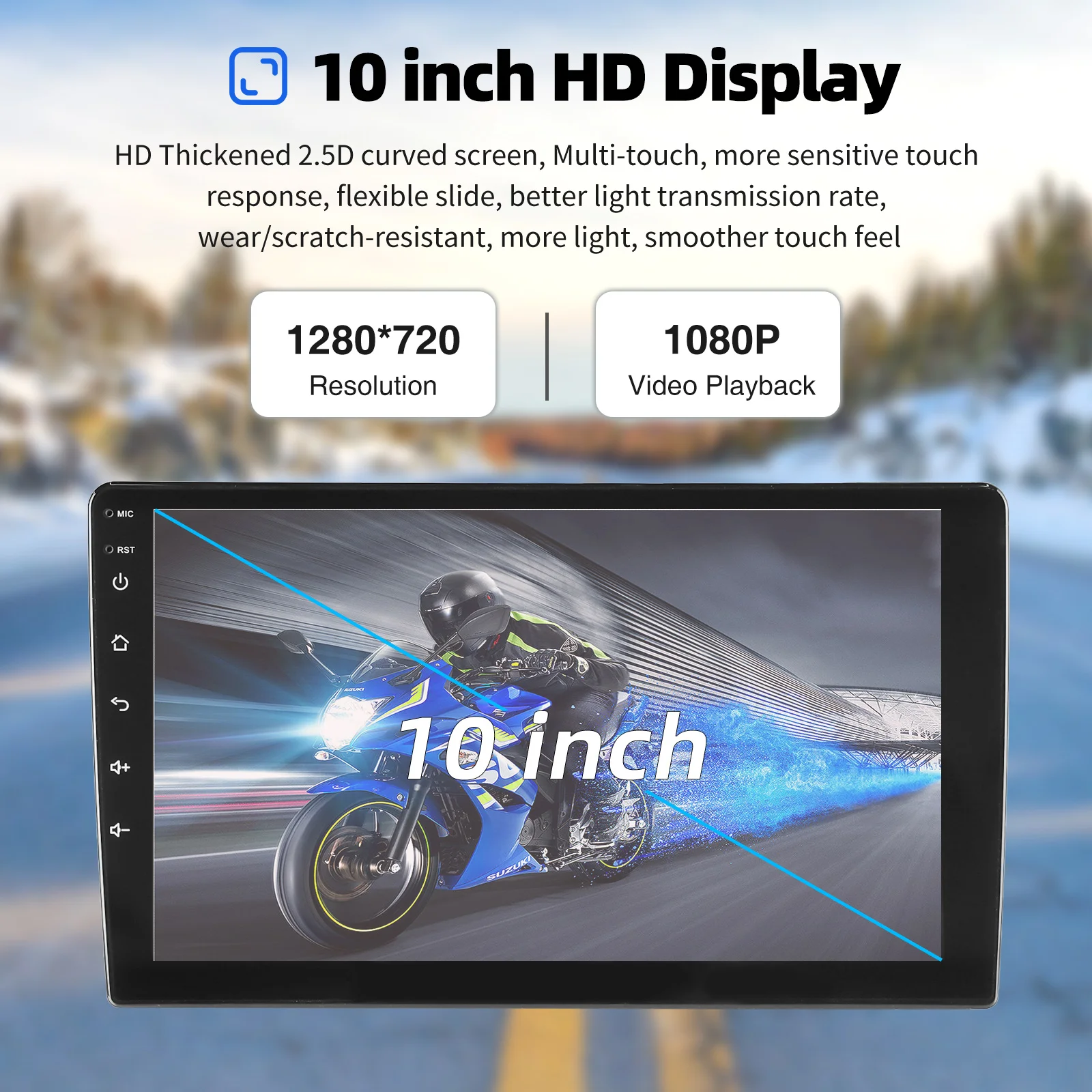ESSGOO Android 15 Auto Radio für Peugeot 208 (2008, 2012-2018), Intelligente Auto-Systeme, Apple CarPlay, GPS, Multimedia-Touchscreen – Detail 4