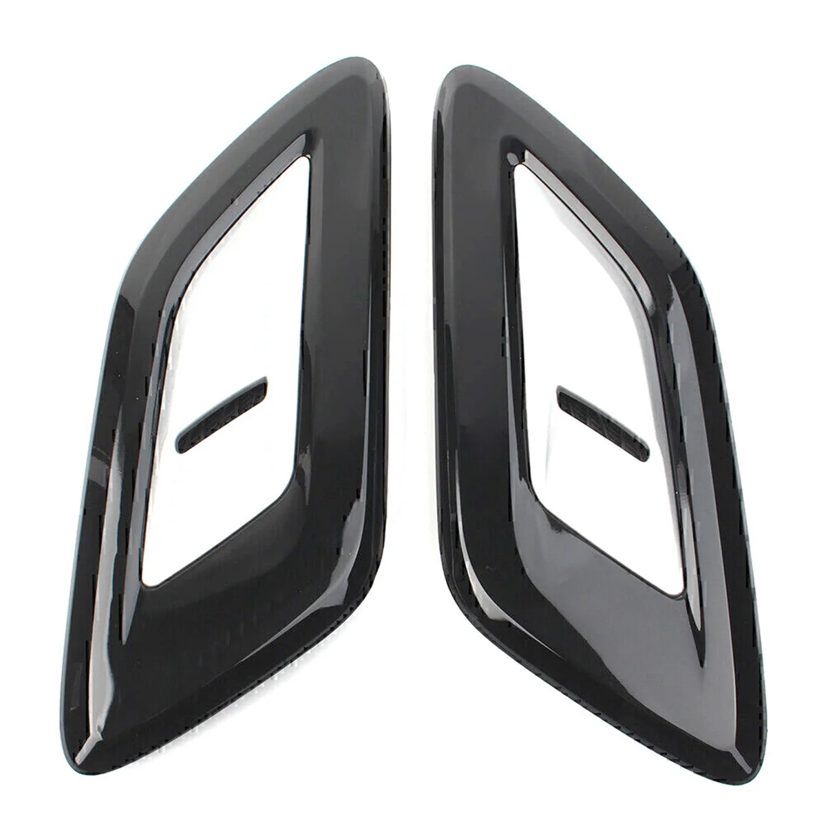 2 Pcs Exterior Hood Air Vent Outlet Wing Trim for Range Sport Airflow Hood LR098756 LR098758 LR098767 LR098770 Silver