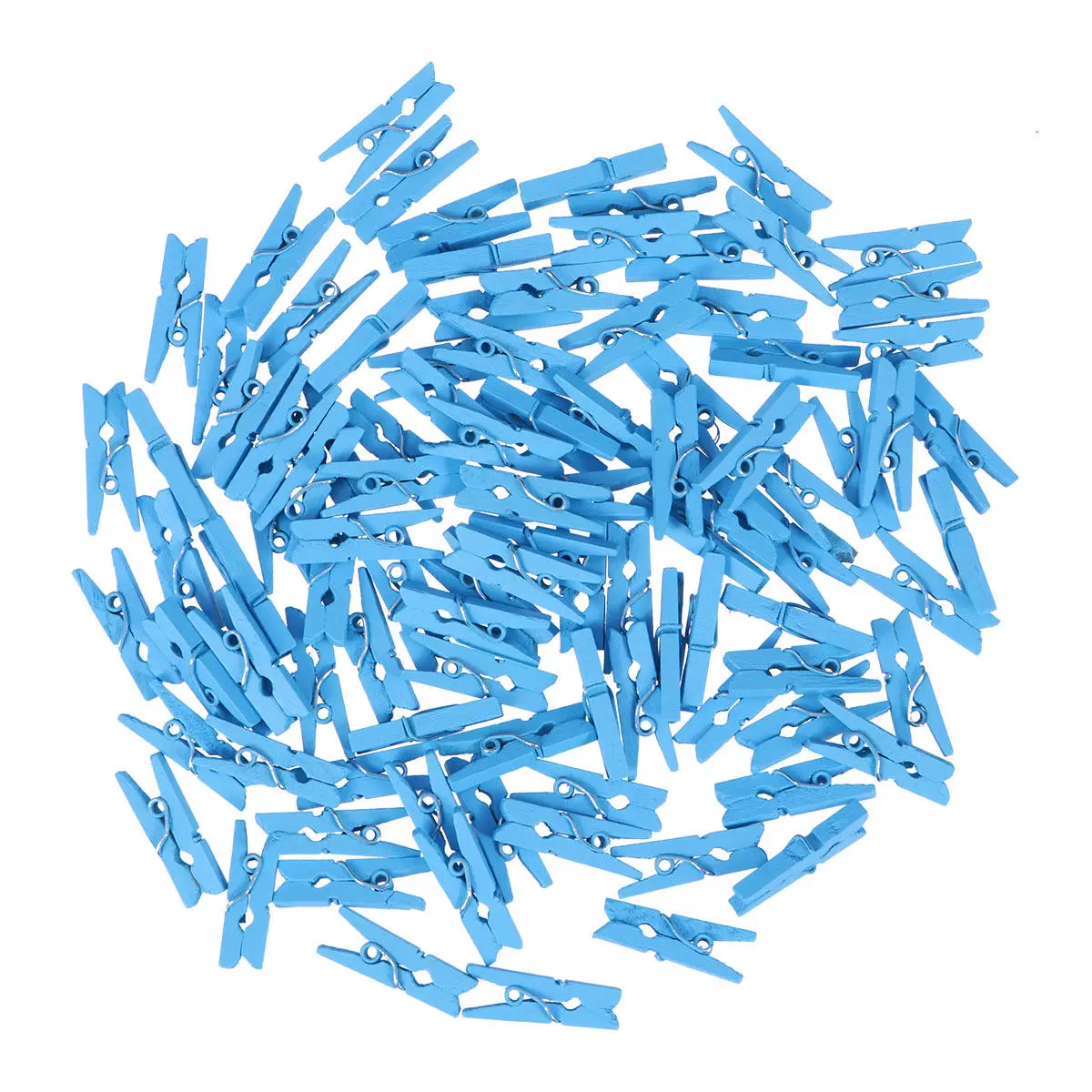 100Pcs Mini Wooden Utility Clips Eco Friendly Natural Wood Photo Clips Craft Project Gift Tags Holiday Decoration Heavy Duty