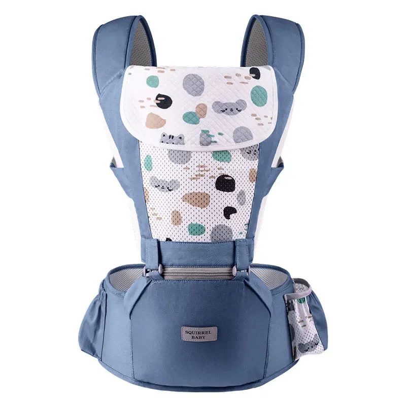 6-In-1 Baby Carrier With Waist Stool One Size Fits All - Adapt To Newborn Sling Wrap Kangaroo Bag Hip Seat For Breastfeeding