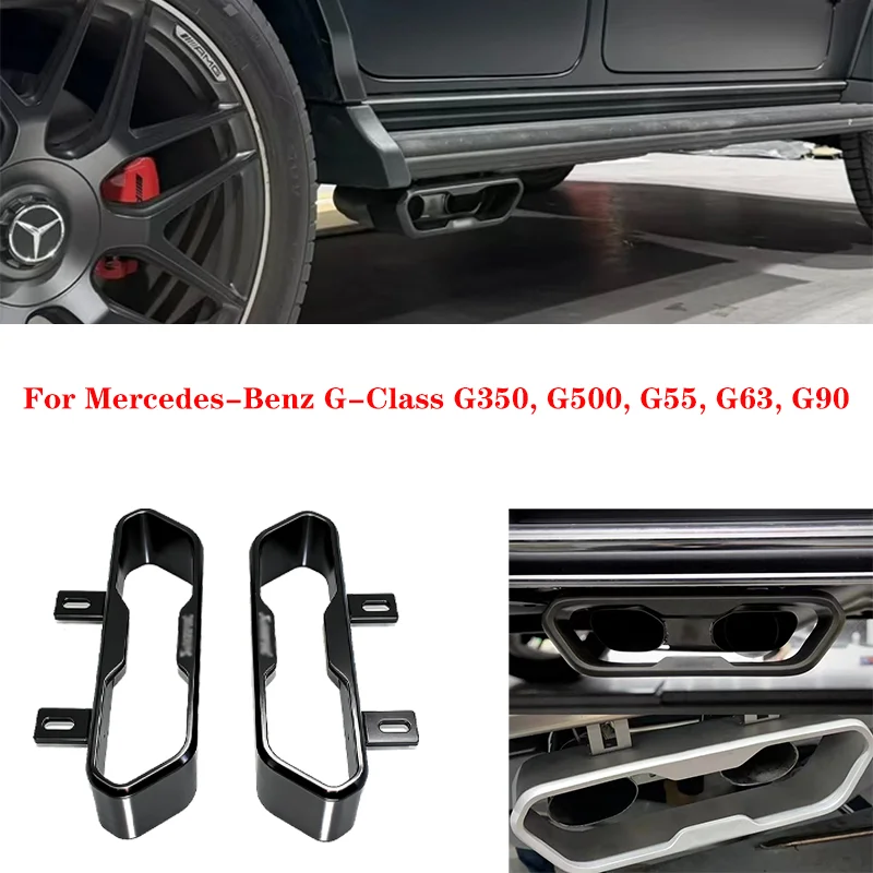 For Mercedes-Benz G-classMuffler Tail Pipe W462A W463A G55 G65 G350d G500 G550 G63 W464 Exhaust Tail Pipe decorative cover