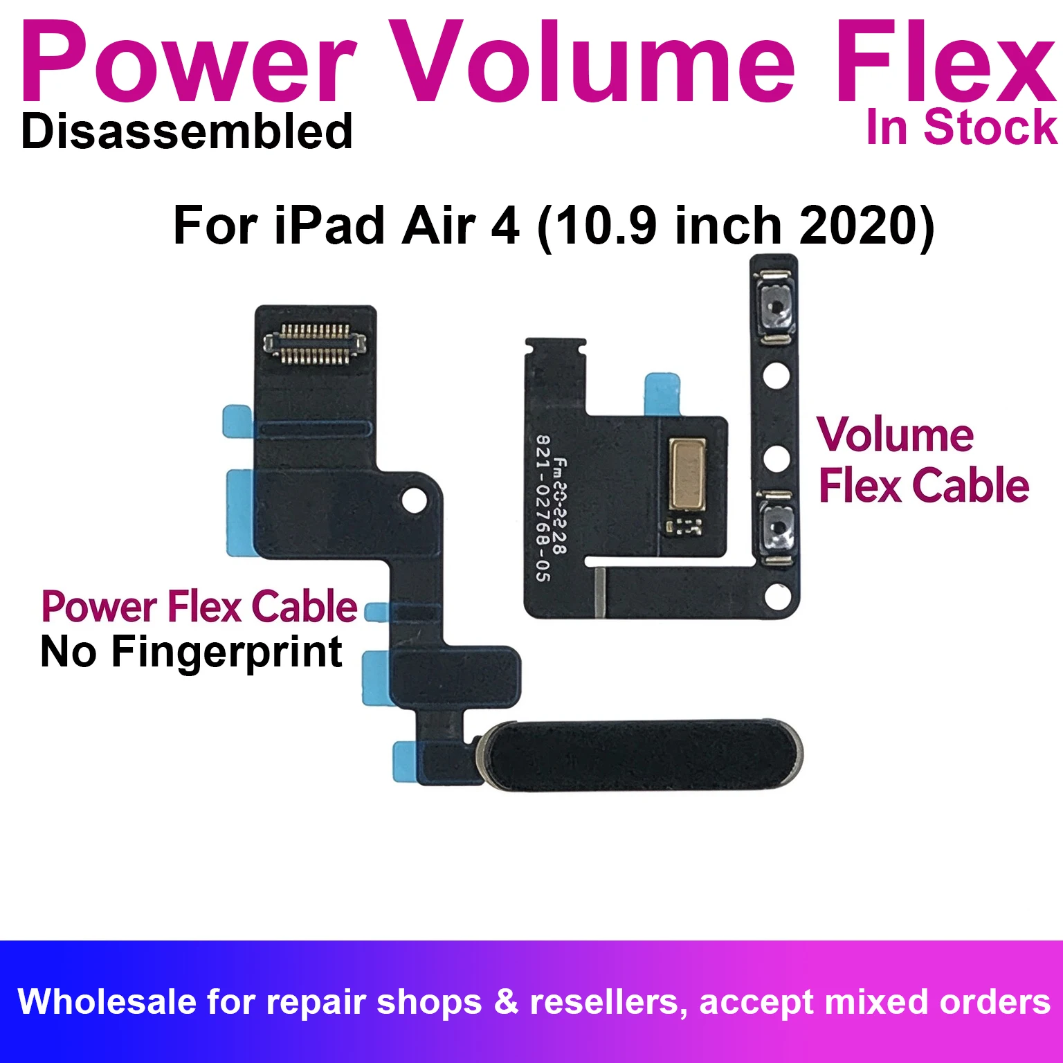 Power Volume Buttons Flex Cable For iPad Air 4 Air4 10.9 inch 2020 Mute ON OFF A2316 A2324 Replacement Repair Parts