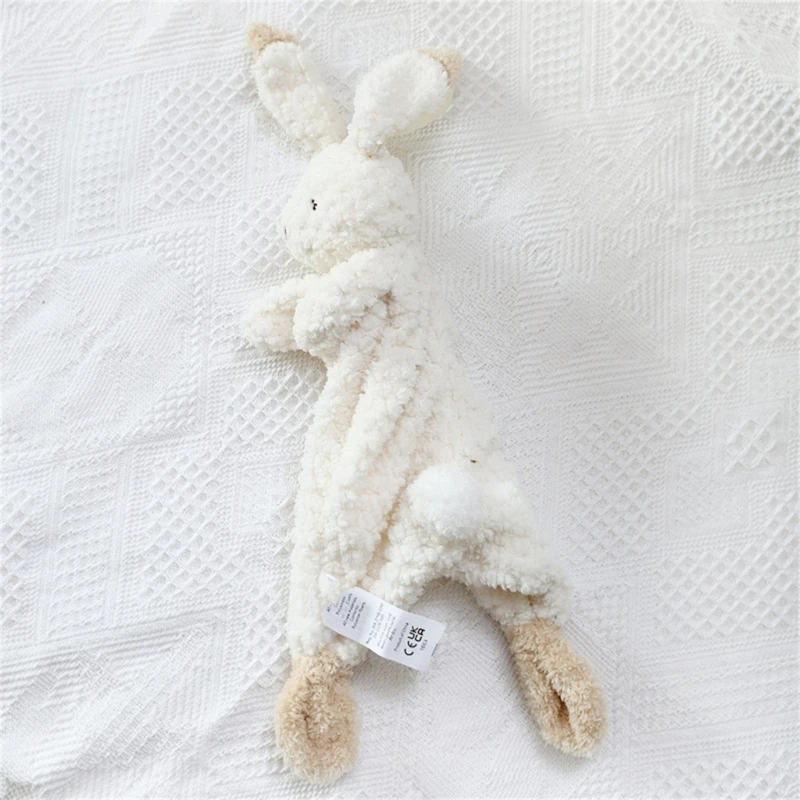 Couverture sécurité sensorielle apaisante en peluche, cadeau pour nouveau-né enfant en bas âge QX2D