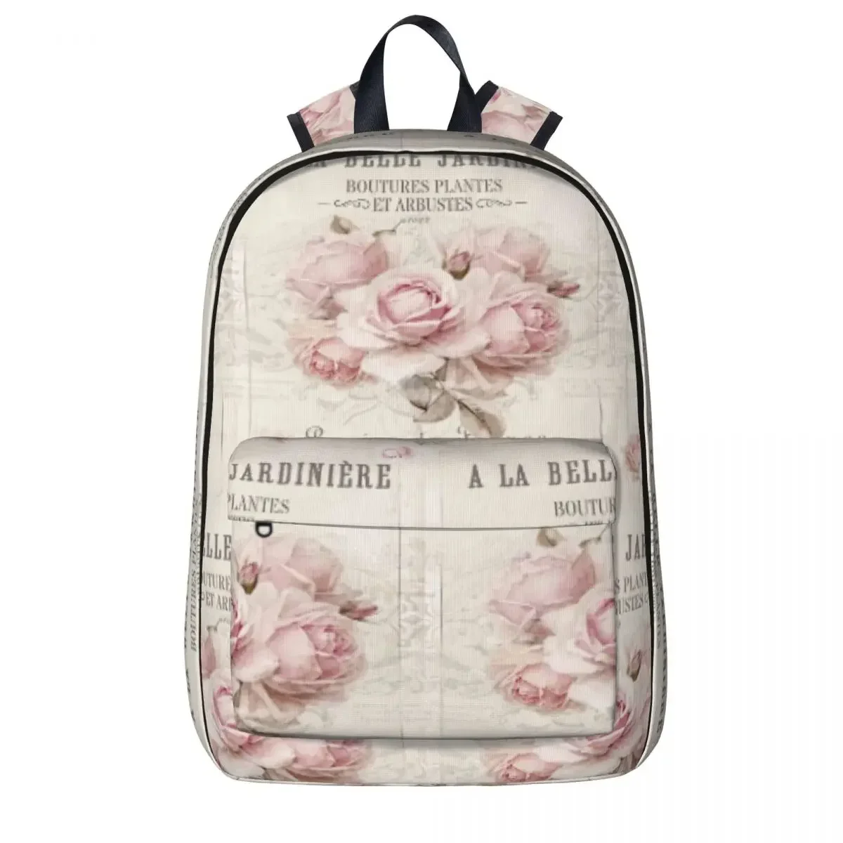 

French Shabby Chic Backpacks Large Capacity Student Book bag Shoulder Bag Laptop Rucksack Travel Rucksack Children School Bag