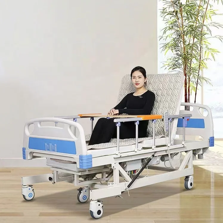 Hot Selling Hospital Equipment 3-Crank Manual Medical Hospital Bed For Clinic