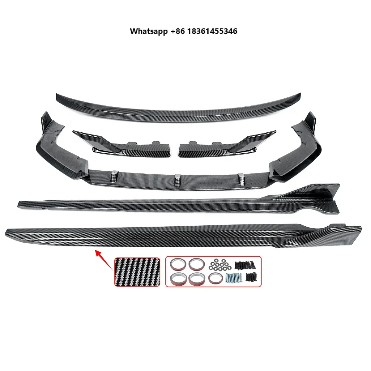 

For X5 X5M F95 2019-2022 Performance Style Body Kit, Front Splitter Diffuser Side Skirts