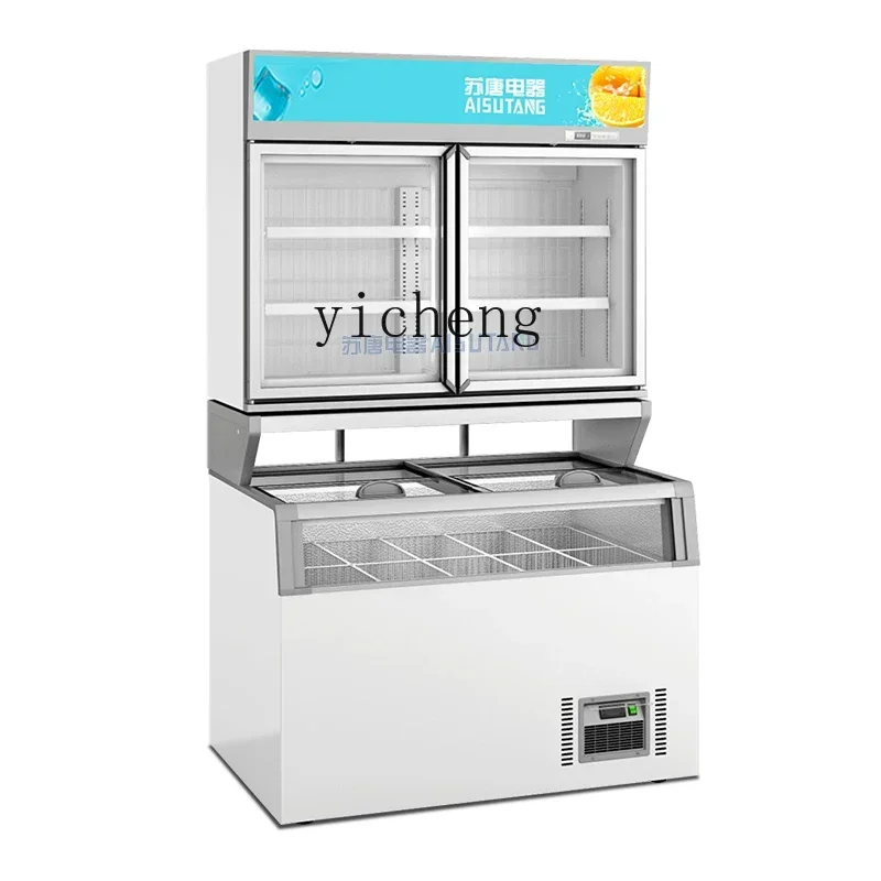 

Commercial Ice Cream Cabinet Freeze Storage up and down Dual-Purpose in One Display Cabinet Freezer