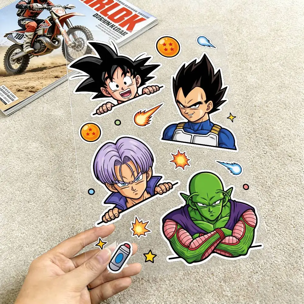 

DRAGON BALL GOKU Waterproof Reflective Motorbike Stickers Easy Peel Removable Decals for Motorcycle Car