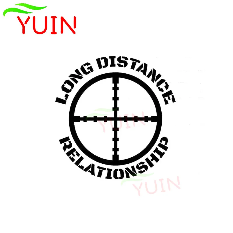 Long Distance Relationship USMC Army Sniper SEAL Reconnaissance Sticker PVC Waterproof Decal Color/White/Red/Laser/Silver