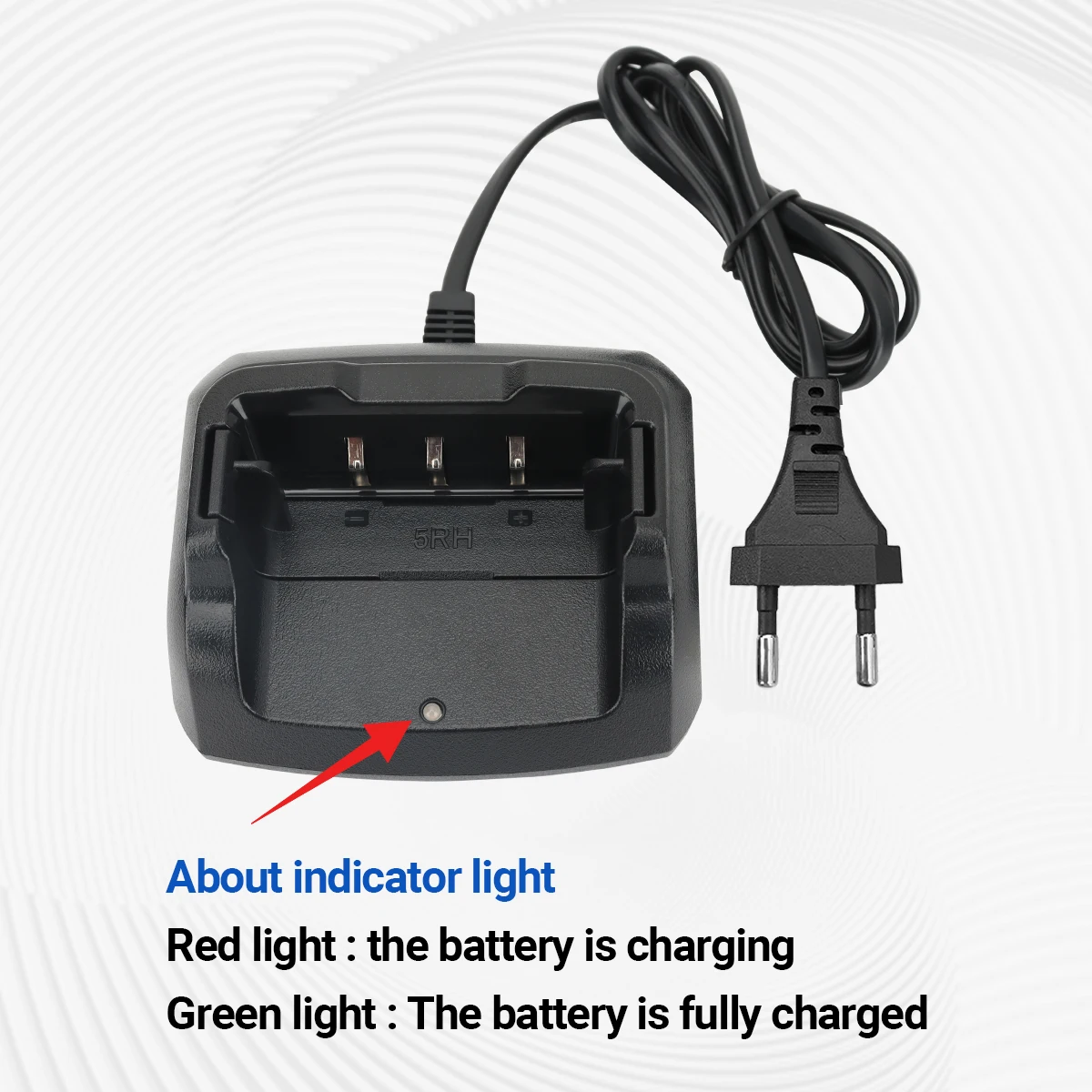 Baofeng cargador UV-5RH base de escritorio para walkie-talkie - imagen 3
