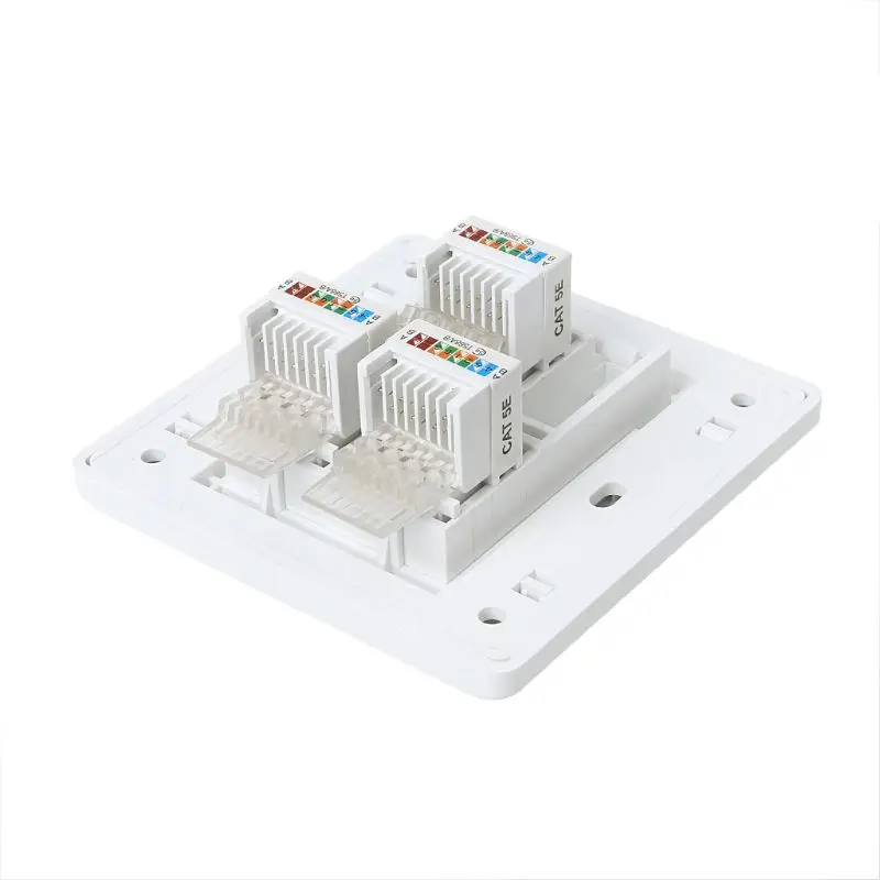 652F 86 Type Computer Socket Panel CAT5E Module RJ45 Cable Outlet