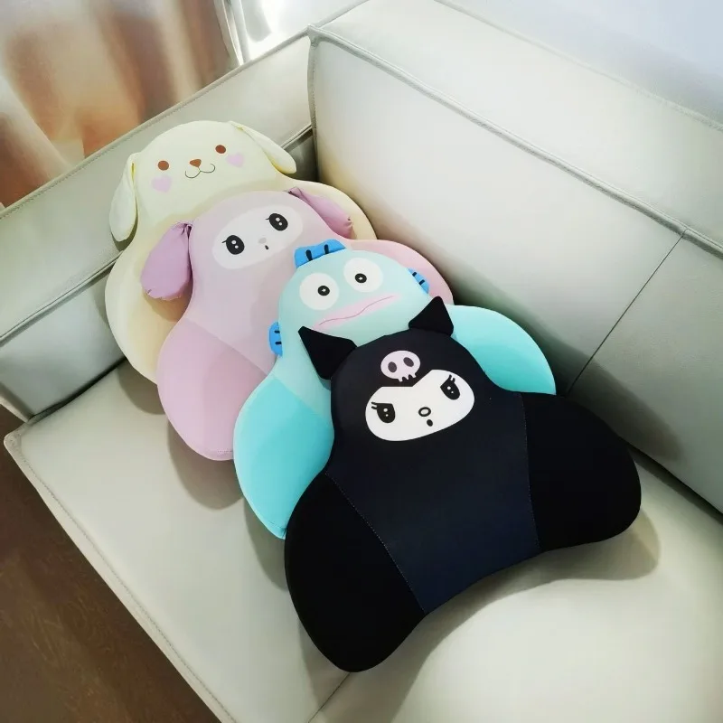 

MINISO Four Seasons Universal Cartoon Kuromi Waist Pad Car Removable and Washable High Quality Memory Cotton Seat Cushion