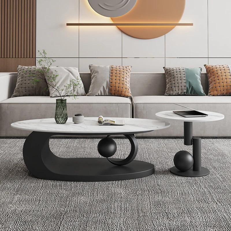 

Minimalist Books Coffee Tables Modern Aesthetic Premium Luxury Coffee Tables Oval Magazine Mesa De Centro De Sala Home Furniture