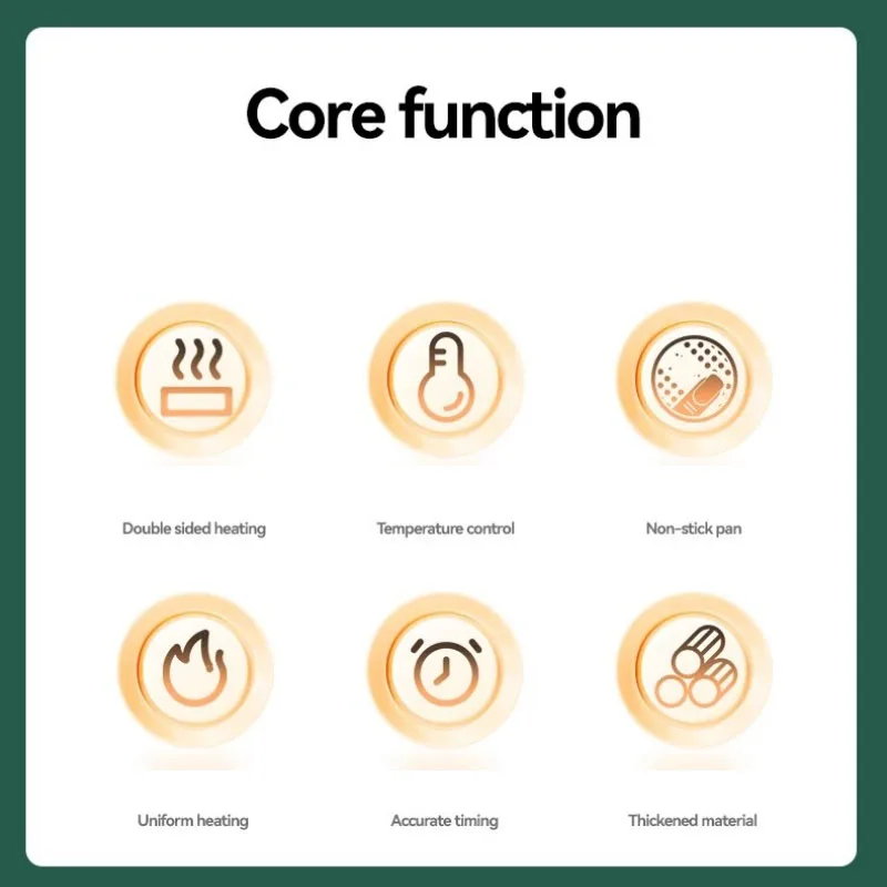 2025 الصين نمط جديد غير لاصق UFO بانيني الصحافة ساندويتش الكهربائية 110 فولت/220 فولت آلة الوافل الآيس كريم الصغيرة #6