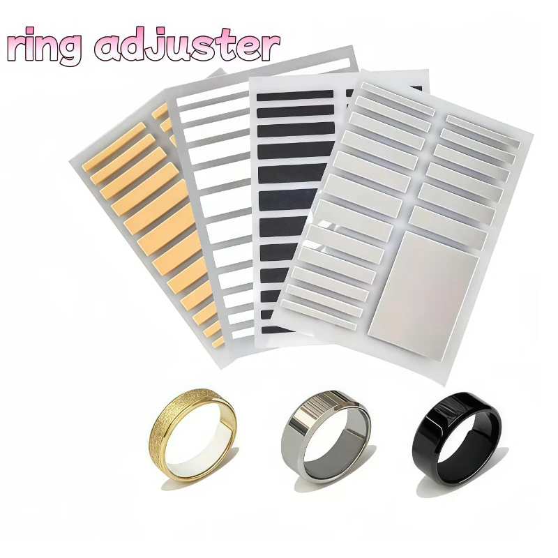 For Any Rings Size Adjust Stickers Silicone Transparent Big Size Ring Invisible Fixed Tightener Reducer Resizing Jewelry Tools