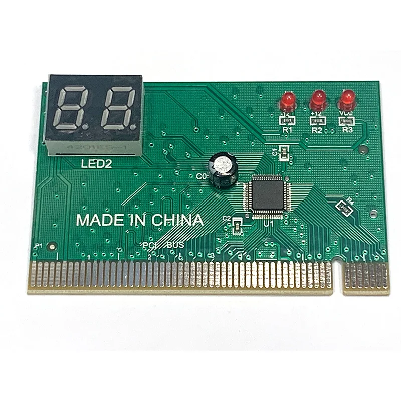 2-Digit PC Computer Mother Board Debug Post Card Analyzer PCI Motherboard Tester Diagnostics Display for Desktop PC EM88