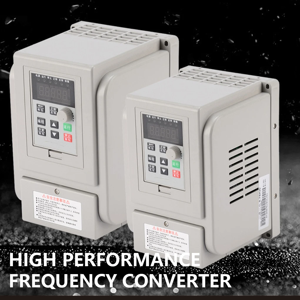 

Single Phase 3-phase High Power Motor Frequency Converter Digital Display Adjustable Motors Inverter Speed Controller