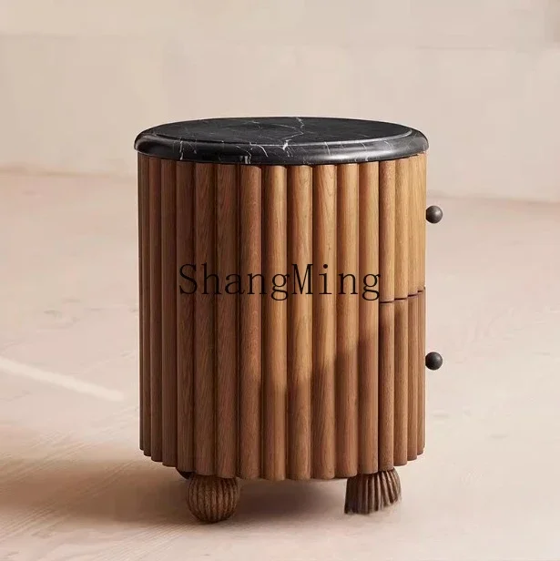 

SM new home light luxury high-end bedroom creative vintage bedside table sofa side table