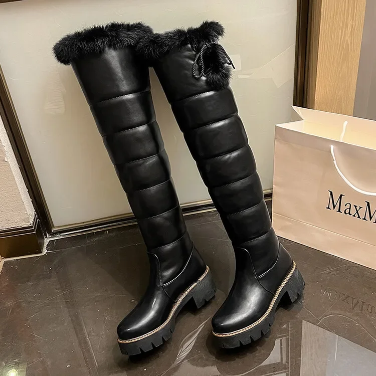 Big Size  thigh high boots knee high boots over the knee boots women ladies boots	shoes woman winter boots women