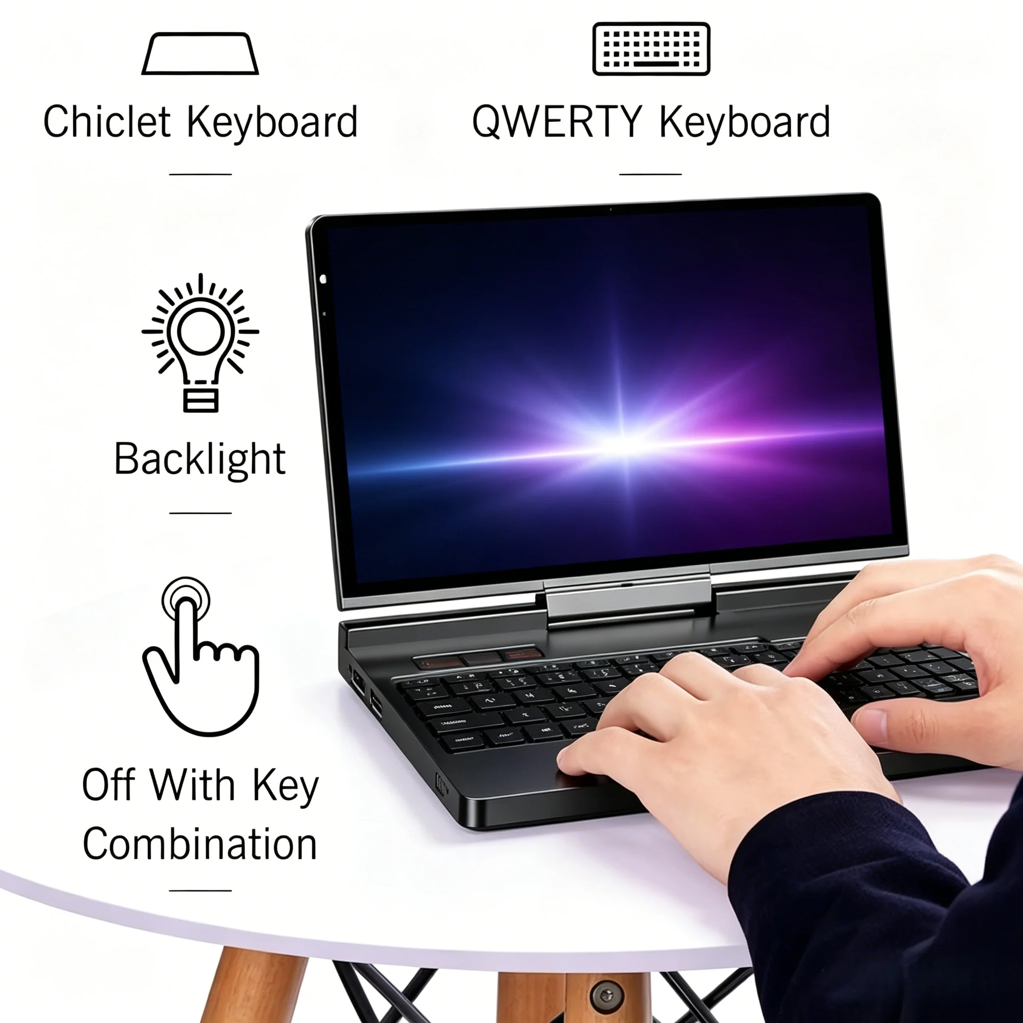 

2026 GPD Pocket 4 8.8' Laptop AMD AI 9 HX 370 64GB RAM 2TB NVMe 180° Flip Portable Mini PC in Stock