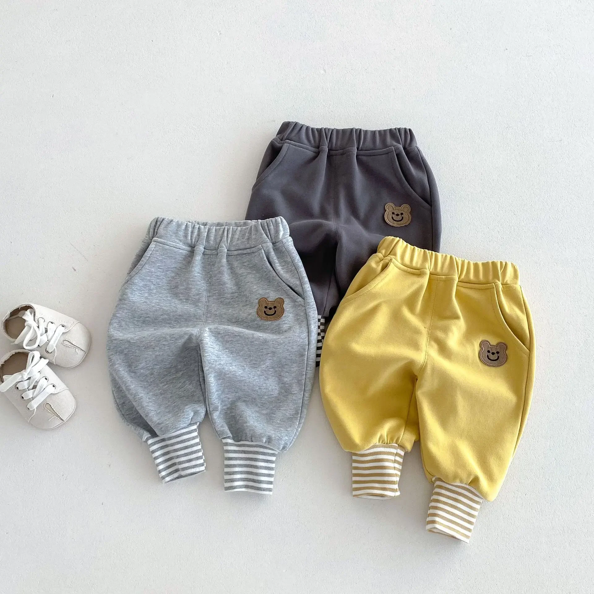 

Children's fashion sweatpants 0-5 years old autumn Korean children's clothing boys foreign style bear casual pants