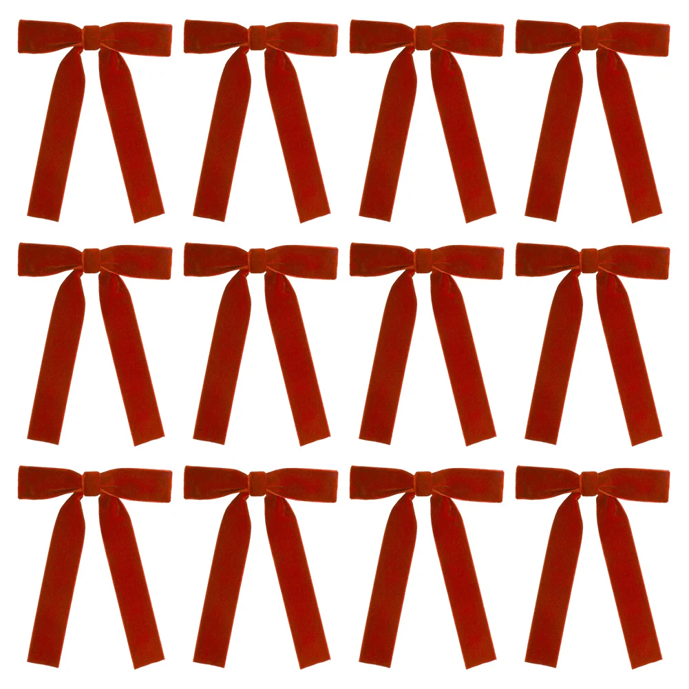 

Elegant Bows For Holiday Decor Christmas Christmas Tree Ornaments Velvet Christmas Bows Effortless Installation Reusable Bows