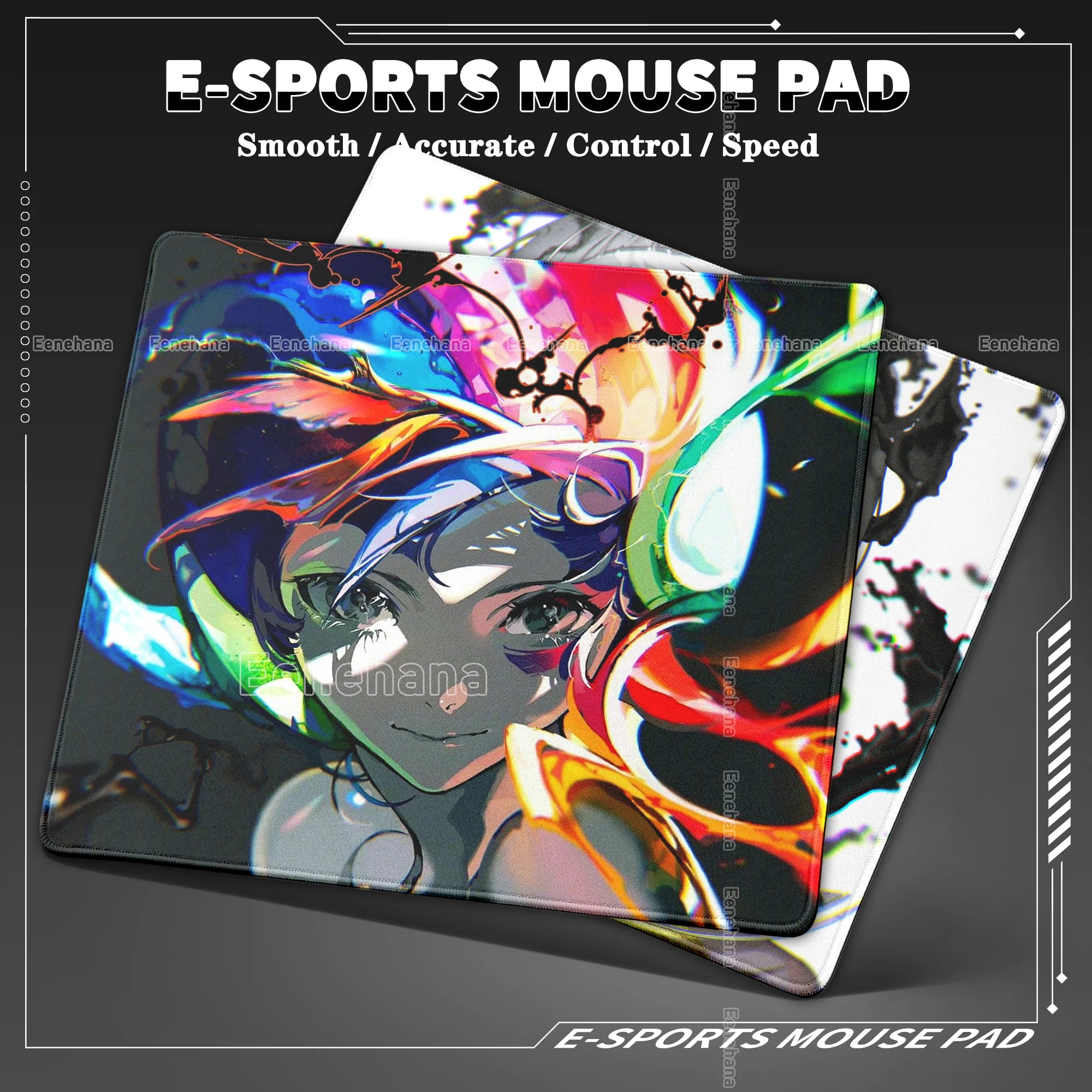 

Anime Girl Speed Esports Mouse Pad Waterproof Pixiv Punk 45x40CM Non-slip Accessories PC Gaming Office Laptop Protective DeskMat