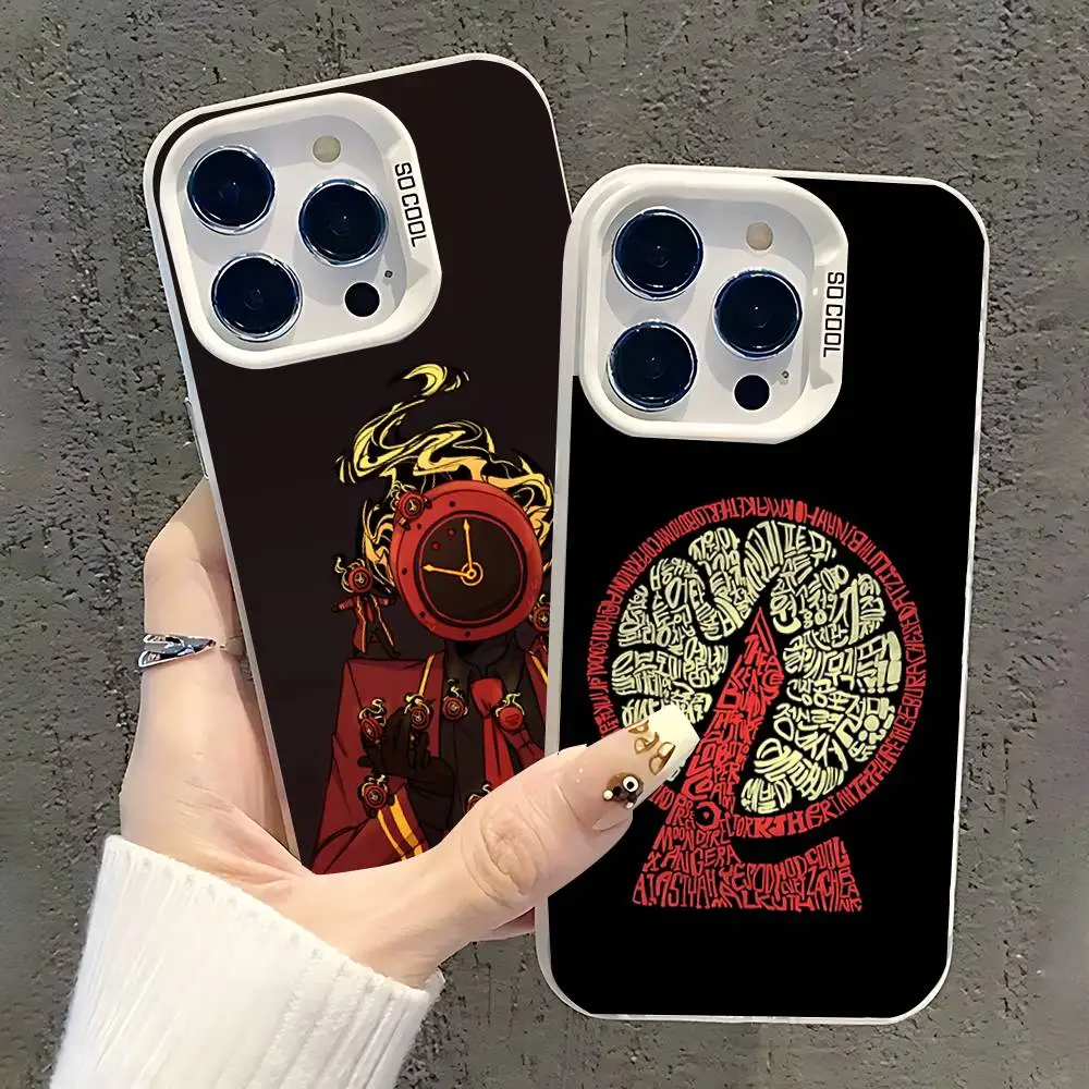 

Limbus C-Company Phone Case For iPhone 17,16,15,14,13,12,11,Pro,XS,Max,Plus,Mini,SE White Candy Matte Shockproof Cover