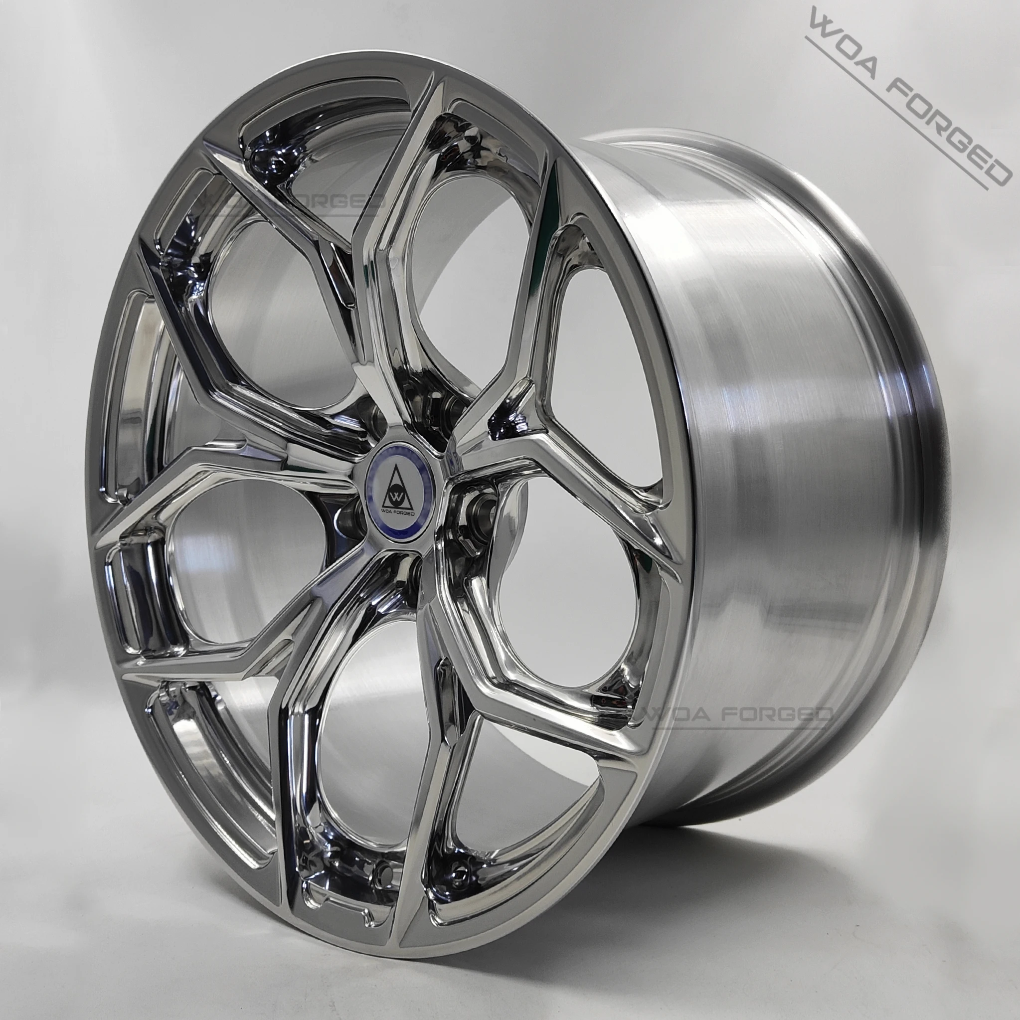 

High Quality Chrome Polishing Forged Car Wheels Lightweight Single Forging Multi-Spoke Y-Wheel Hub HR Series P1SC Passenger Cars