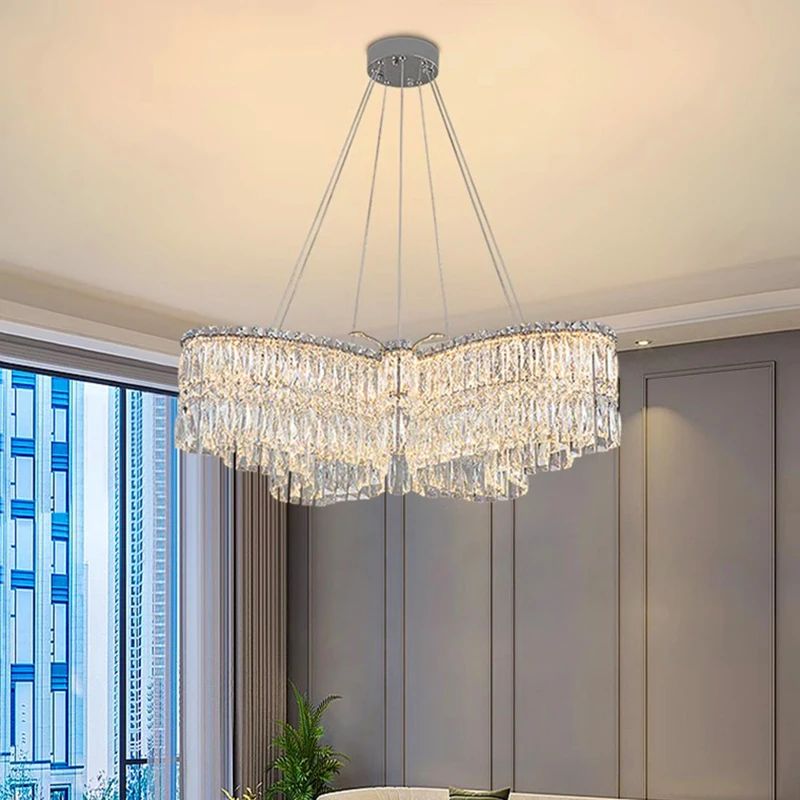 

MZISOSOD Роскошный хрустальный подвесной светильник для домашнего декора, для гостиной, столовой, потолочное освещение, современное внутреннее освещение