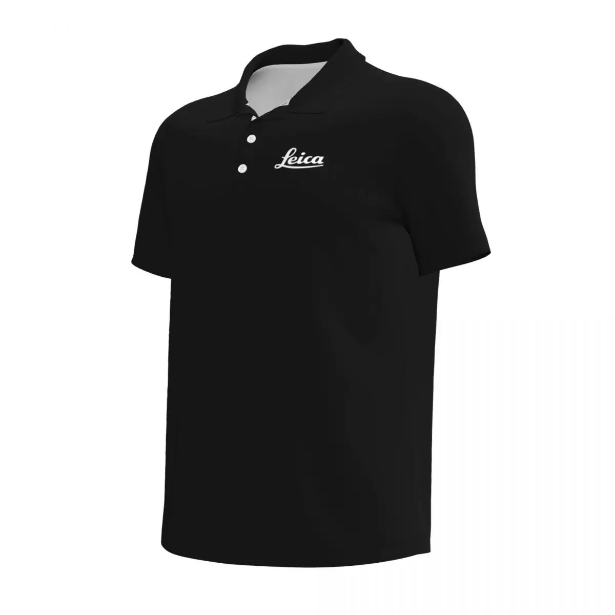 White Leica Polo Shirts for Men Casual Solid Color Mens Polos Brand Versatile Clothing