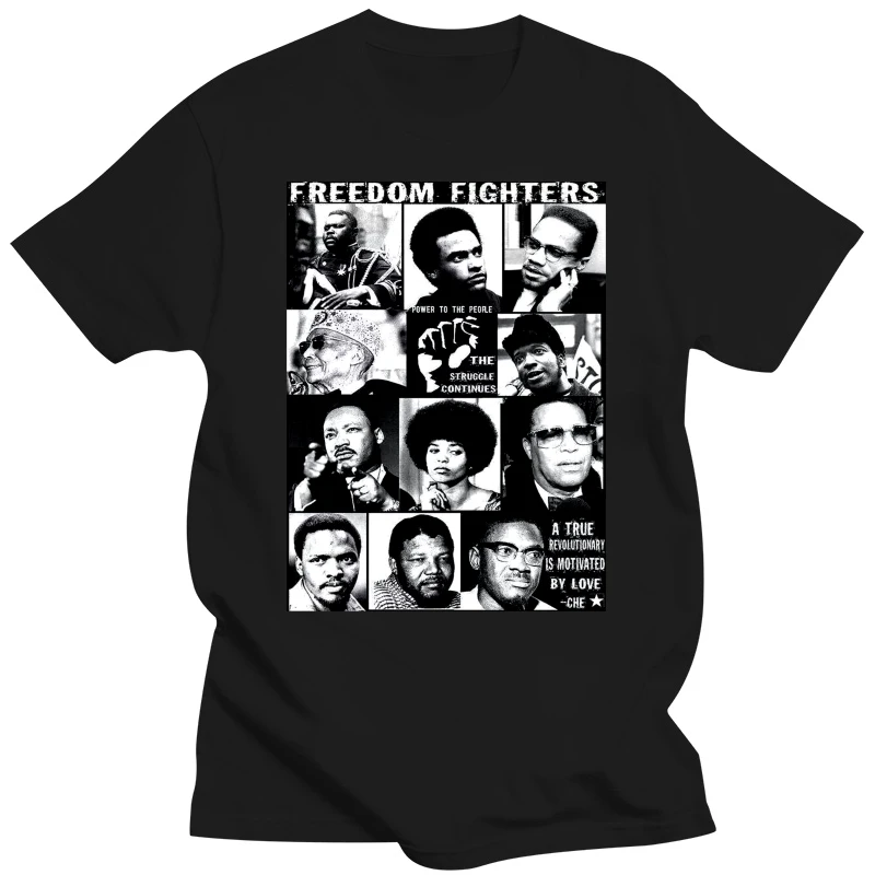 Black History Month T-Shirt Angela Davis Malcolm X Huey P Newton  Garvey 2777X