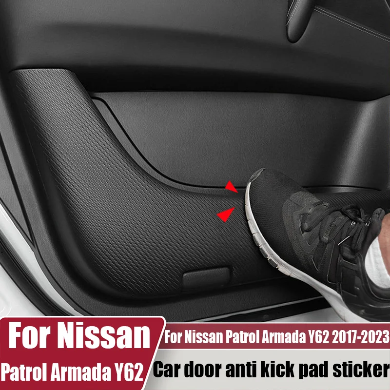 

Защитная накладка на дверь автомобиля Nissan Patrol Armada Y62 2017-2023, антиударная накладка, защитная пленка, детали для модификации интерьера автомобиля