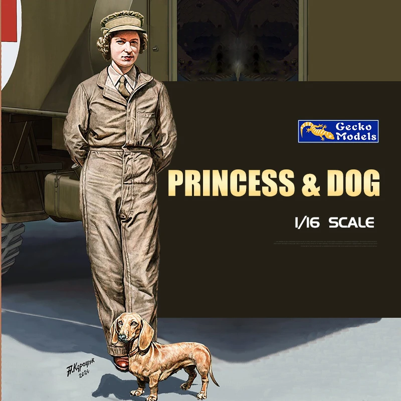 

Gecko model assembled soldier kit 16GM0020 Princess & Dog 1/16