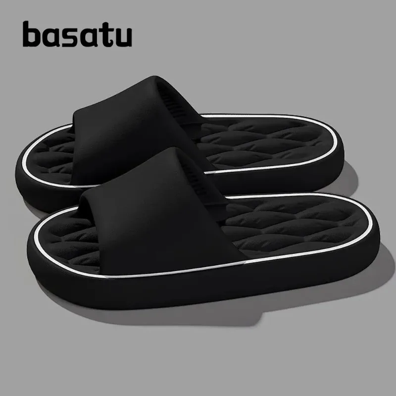 

Super Light Soft Slippers Simple Fashion Slides EVA Elastic Shoes Colorful Sneakers in Door Bathroom Flip Flops