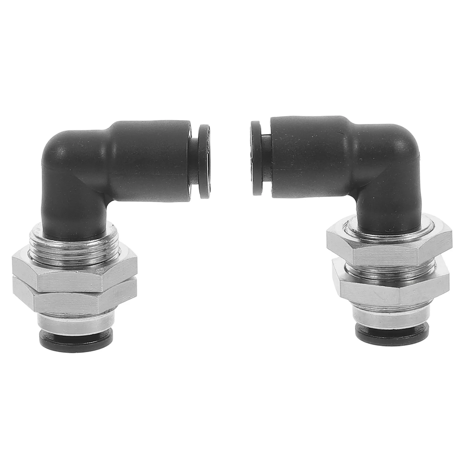 

2Pcs 6MM Air Pipe Elbow Fittings Black Quick Connectors Repair Kit Sturdy Material Easy Installation NonLeak Sealing Performance