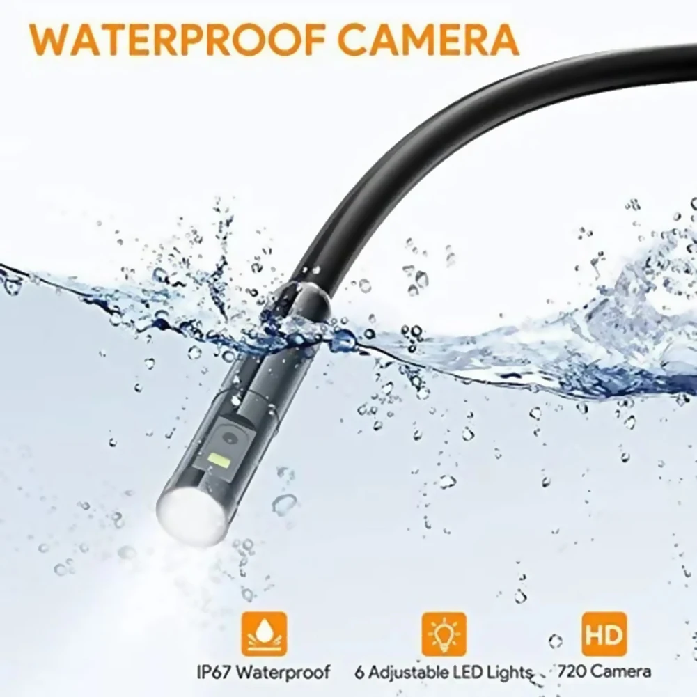 3 In 1 Industrial Mini Endoscope With Led Hd Endoscope Camera Waterproof Automobile Maintenance Usb Inspection Camera For Car