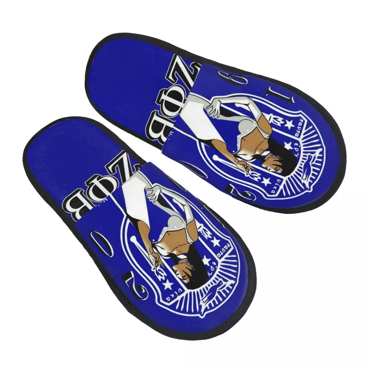 

Zeta Phi Beta ZOB Guest Slippers for Bedroom Women Custom Print Greek Letter 1920 House Slipper