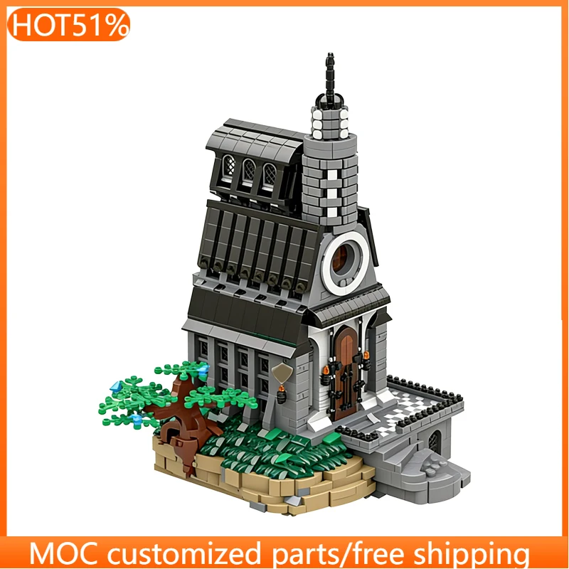 3850ピース カトリック大聖堂 グリフィンの聖堂 MOC カスタマイズ モジュラービルディングブロック デザインモデル シンプルで創造的なDIY ホリデーおもちゃギフト