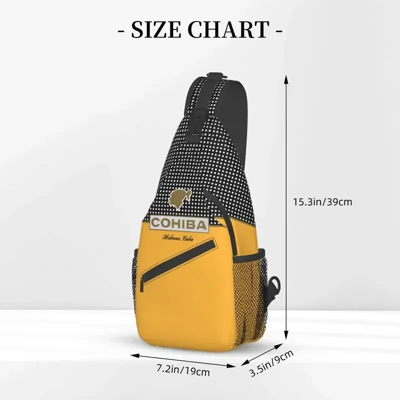 Habana Cuba Sigaar Cohiba Sling Crossbody Borsttas Mannen Mode Schouder Rugzak Voor Wandelen