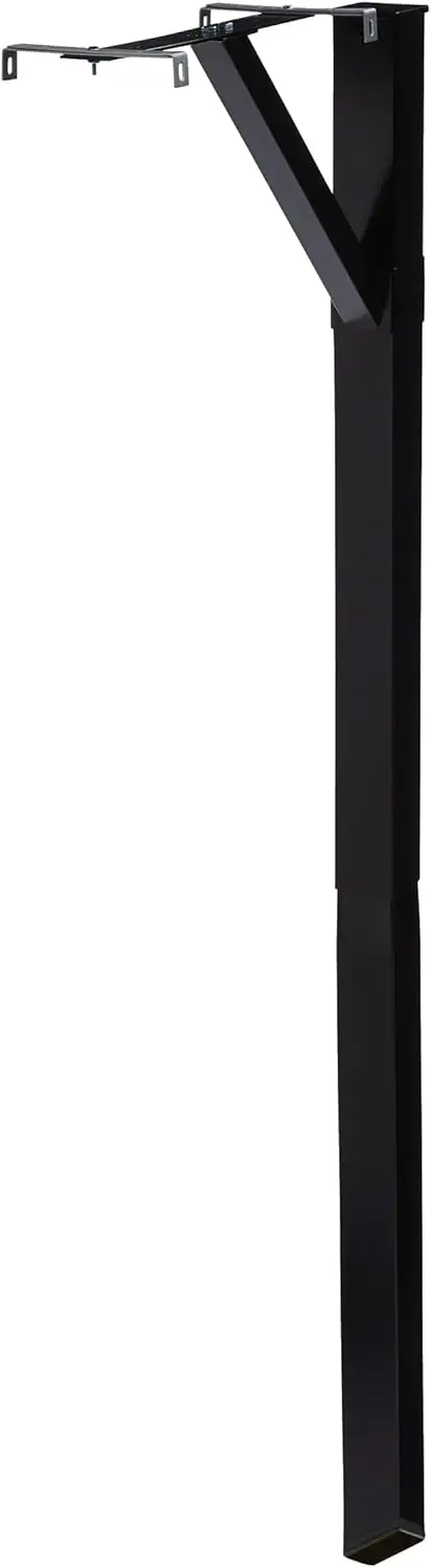 

Galvanized Steel Mailbox Post for Driveway, No Dig Installation, Weather Resistant Black Post for Curbside Mailboxes A/B