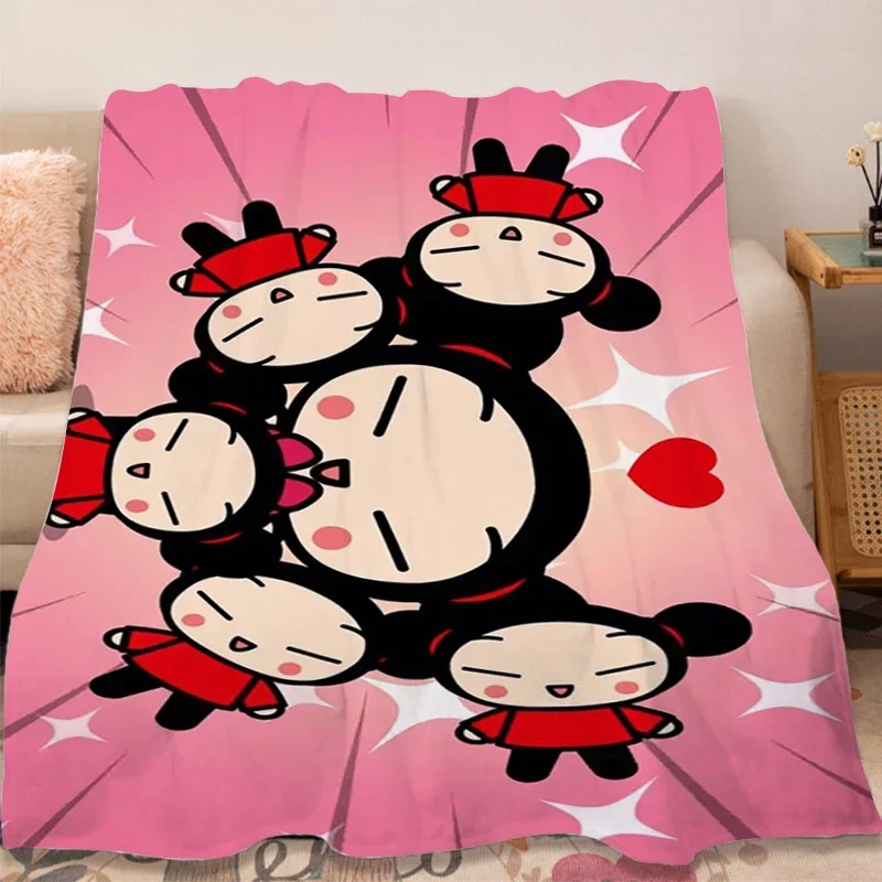 2026 Fashion Sofa Blankets P-Puccas Winter Camping Blanket Microfiber Bedding King Size Blanket Fluffy Soft Blankets Warm Bed Fl
