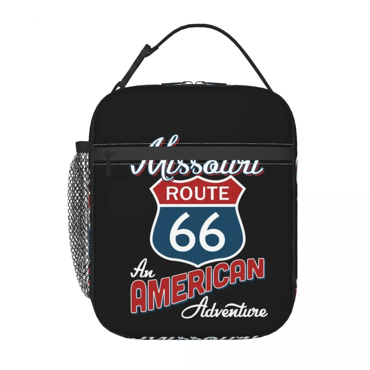 Missouri Route 66 America Thermal Insulated Lunch Bags America Highway Lunch Container for Kids School Children Food Box