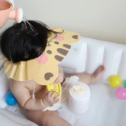 Cuffia da doccia per Shampoo per bambini accessori da bagno per neonati regolabili per bambini lavaggio per capelli scudo per capelli cappello protezione per le orecchie copricapo