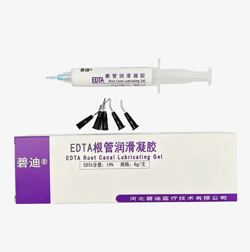 طب الأسنان EDTA 19% جل قناة الجذر 6 جرام/القطعة لتكبير القناة، ينعم دانتين، إزالة طبقة المسحة والري، اللبية