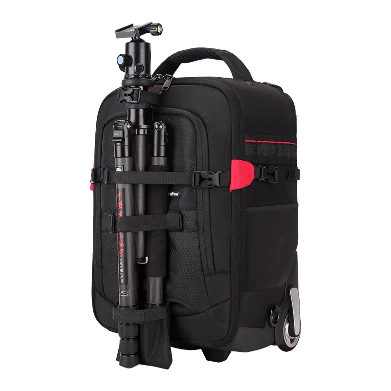 Professioneller Kamera-Trolley, Gepäcktasche, Trolley, Fototasche, Camcorder, digitaler Rucksack, Koffer, Reisefotografie-Rucksack